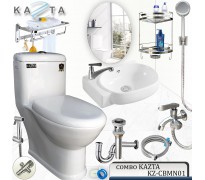 Combo thiết bị nhà tắm cao cấp Kazta KZ-CBMN01 9 món