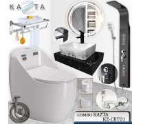 Combo thiết bị nhà tắm cao cấp Kazta KZ-CBT01 9 món