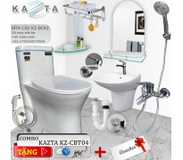 Combo thiết bị nhà tắm cao cấp Kazta KZ-CBT04 11 món