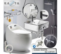 Combo thiết bị nhà tắm cao cấp Kazta KZ-CBT09 8 món