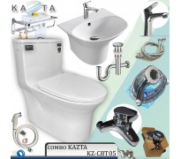 Combo thiết bị nhà tắm cao cấp Kazta KZ-CBT05 8 món