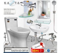 Combo thiết bị nhà tắm cao cấp Kazta KZ-CBT10 10 món