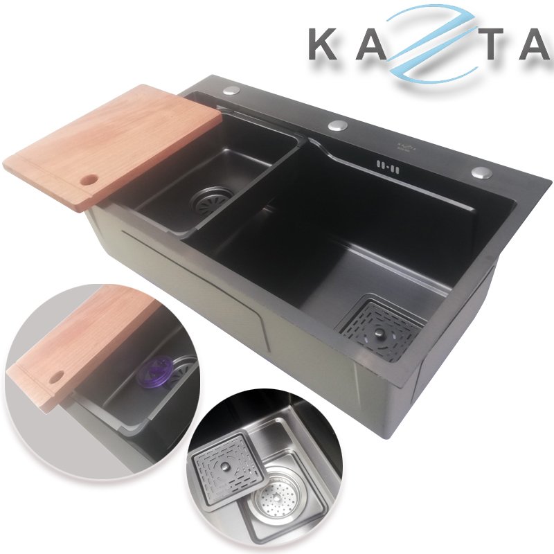 Chậu rửa bát cao cấp Kazta KZ-C7546N nano kháng khuẩn 