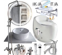 Combo thiết bị nhà tắm cao cấp Kazta KZ-CBT01 10 món