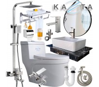 Combo thiết bị nhà tắm cao cấp Kazta KZ-CBT07 12 món