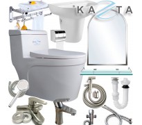 Combo thiết bị nhà tắm cao cấp Kazta KZ-CBT06 12 món