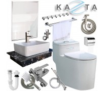Combo thiết bị nhà tắm cao cấp Kazta KZ-CBT03 12 món