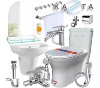 Combo thiết bị nhà tắm cao cấp Kazta KZ-CBT04 14 món