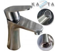 Vòi lavabo nóng lạnh Kazta KZ-E01 thân tròn inox