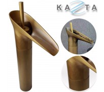 Vòi lavabo nóng lạnh Kazta KZ-LGC01H đồng thau giả cổ