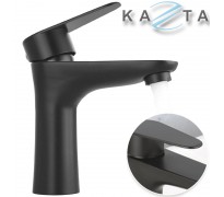 Vòi lavabo nóng lạnh Kazta KZ-LE02HN thân tròn inox phủ nano