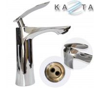 Vòi lavabo nóng lạnh Kazta KZ-LTK96H thân tròn đồng thau