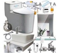 Combo thiết bị nhà tắm cao cấp Kazta KZ-CBT12 13 món