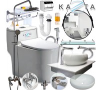 Combo thiết bị nhà tắm cao cấp Kazta KZ-CBT13 13 món