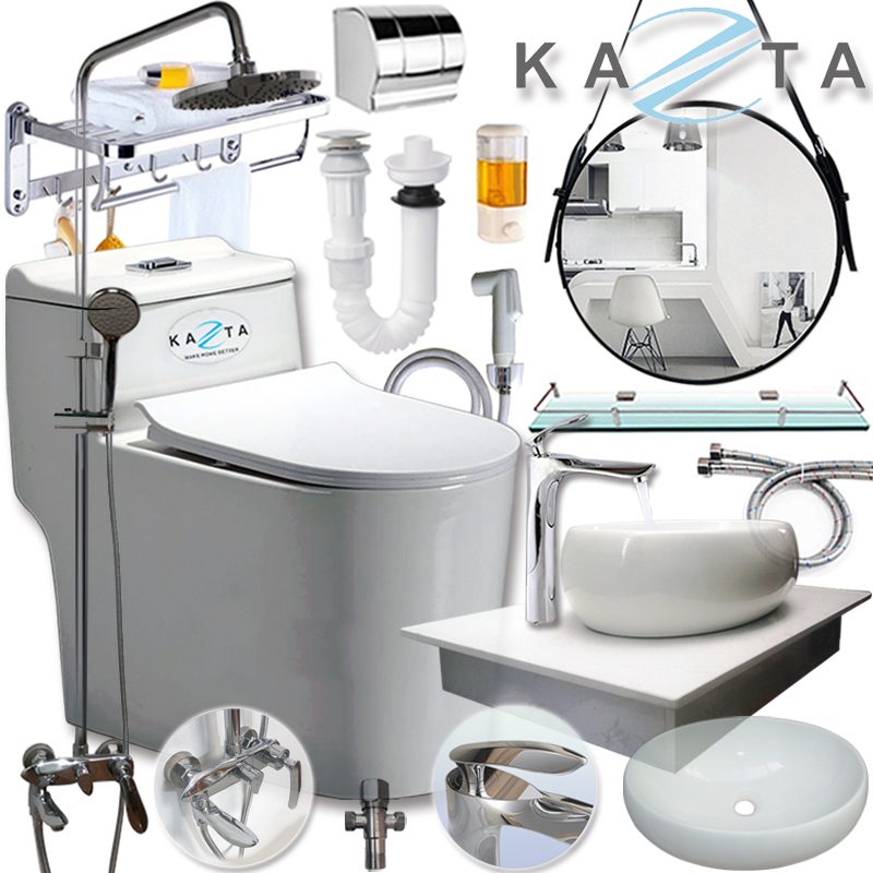 Combo thiết bị nhà tắm cao cấp Kazta KZ-CBT13 13 món