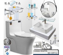 Combo thiết bị nhà tắm cao cấp Kazta KZ-CBT12 8 món