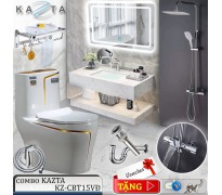 Combo thiết bị nhà tắm cao cấp Kazta KZ-CBT15VĐ 9 món