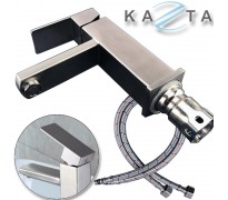 Vòi lavabo nóng lạnh Kazta KZ-L01V thân vuông inox
