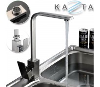 Vòi rửa bát nóng lạnh Kazta KZ-D67 vuông dẹt inox