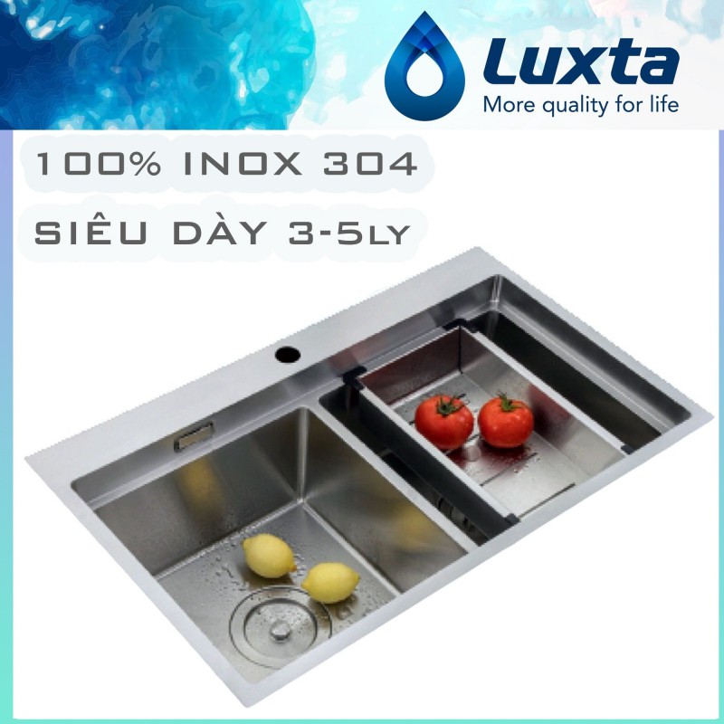 Chậu rửa bát Luxta LC8049-5.0 inox sus304