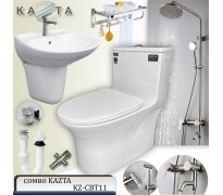 Combo thiết bị nhà tắm cao cấp Kazta KZ-CBT11 8 món