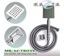 Bộ tay sen tắm Kazta KZ-TS03V bát vuông inox 304