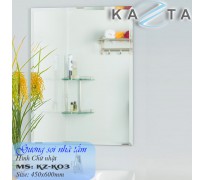Gương soi phòng tắm Kazta KZ-K03 hình chữ nhật kháng khuẩn