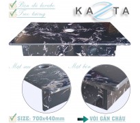Bàn đá lavabo cao cấp Kazta KZ-BDD7044 dùng vòi gắn chậu