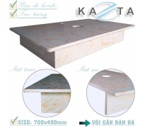 Bàn đá lavabo cao cấp Kazta KZ-BDV7049 dùng vòi gắn bàn đá