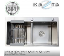 Chậu rửa bát cao cấp Kazta KZ-C04 inox SUS304 82x45cm