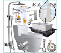 Combo thiết bị nhà tắm cao cấp Kazta KZ-CBT07 12 món
