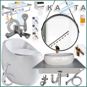 Combo thiết bị nhà tắm cao cấp Kazta KZ-CBT09