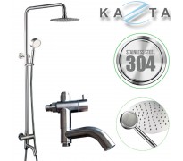 Bộ sen cây tắm lạnh Kazta KZ-SCL02TD tay sen nhôm tăng áp