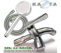 Bộ sen tắm lạnh Kazta KZ-SB02L tay nhôm tăng áp