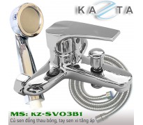 Vòi sen tắm nóng lạnh Kazta KZ-SV03B1 đồng thau kháng khuẩn