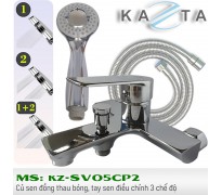 Vòi sen tắm nóng lạnh Kazta KZ-SV05CP2 điều chỉnh 3 chế độ