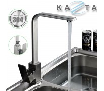 Vòi rửa bát nóng lạnh Kazta KZ-D67 vuông dẹt inox 304